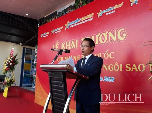 Ông Lương Duy Ngân - Chủ tịch HĐQT, Tổng Giám đốc Newstar Group phát biểu tại buổi lễ